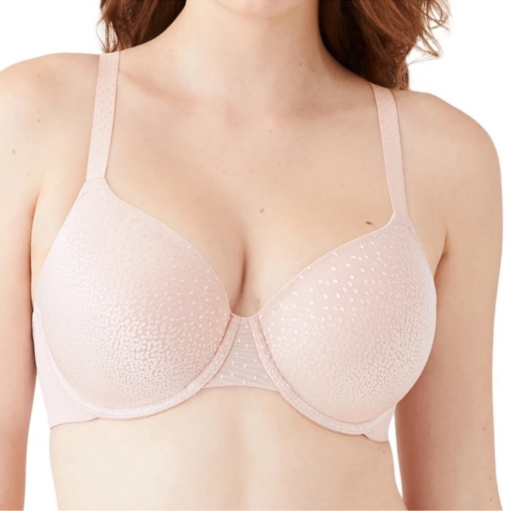 New Wacoal‎ Women's Back Appeal Contour Bra 853303 Rose Dust Pink 32D